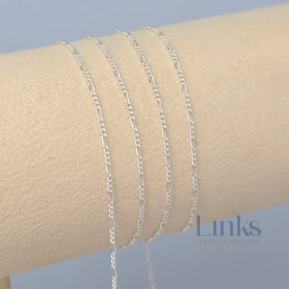 1.3mm Mini Figaro - 14k Gold Filled & 925 Sterling Silver Sterling Silver / 1 Meter