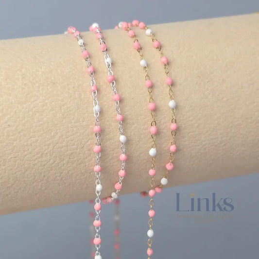 1.5mm Milkshake Enamel Flat Cable Chain