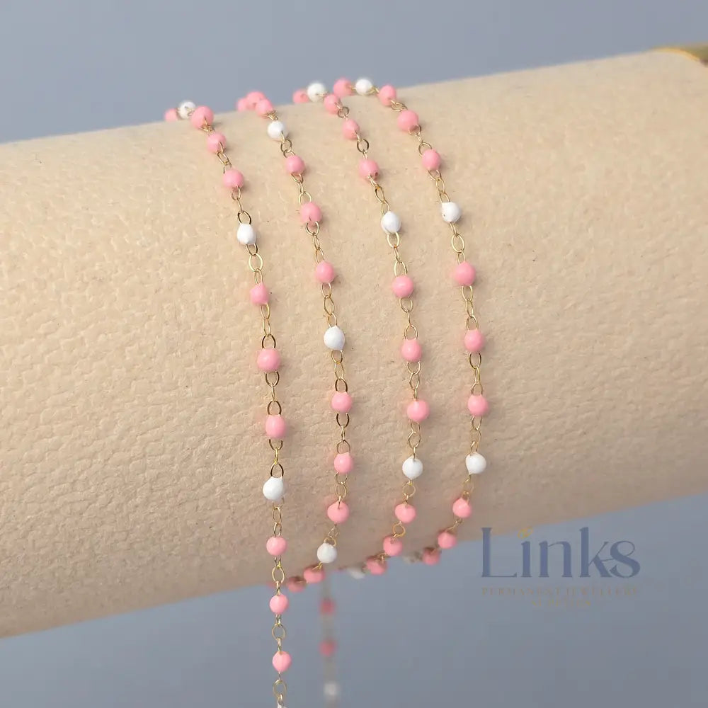 1.5mm Milkshake Enamel Flat Cable Chain