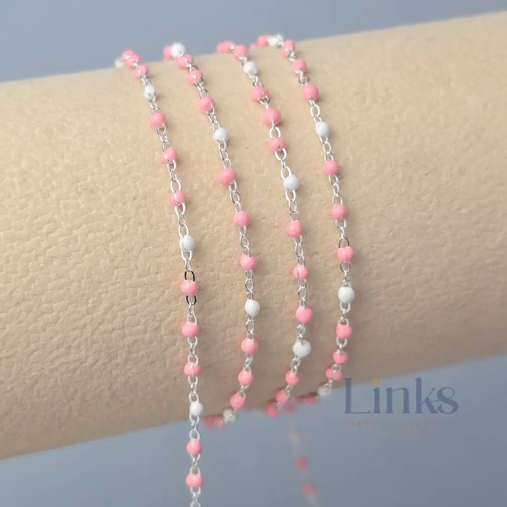 1.5mm Milkshake Enamel Flat Cable Chain