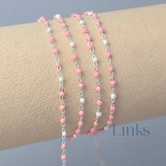 1.5mm Milkshake Enamel Flat Cable Chain