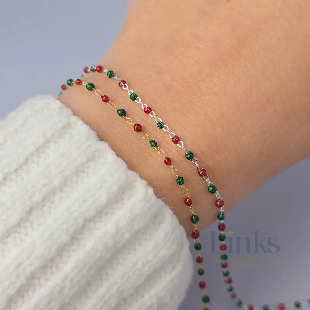 1.5mm Noël Enamel Flat Cable Chain