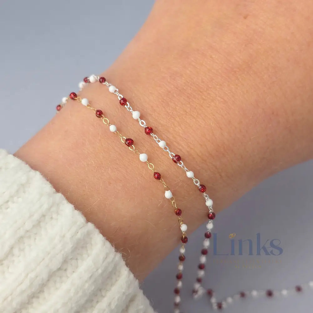 1.5mm Snowberry Enamel Flat Cable Chain