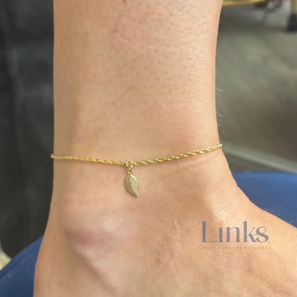 1.63mm 14K Gold Filled Rope Chain 1 meter