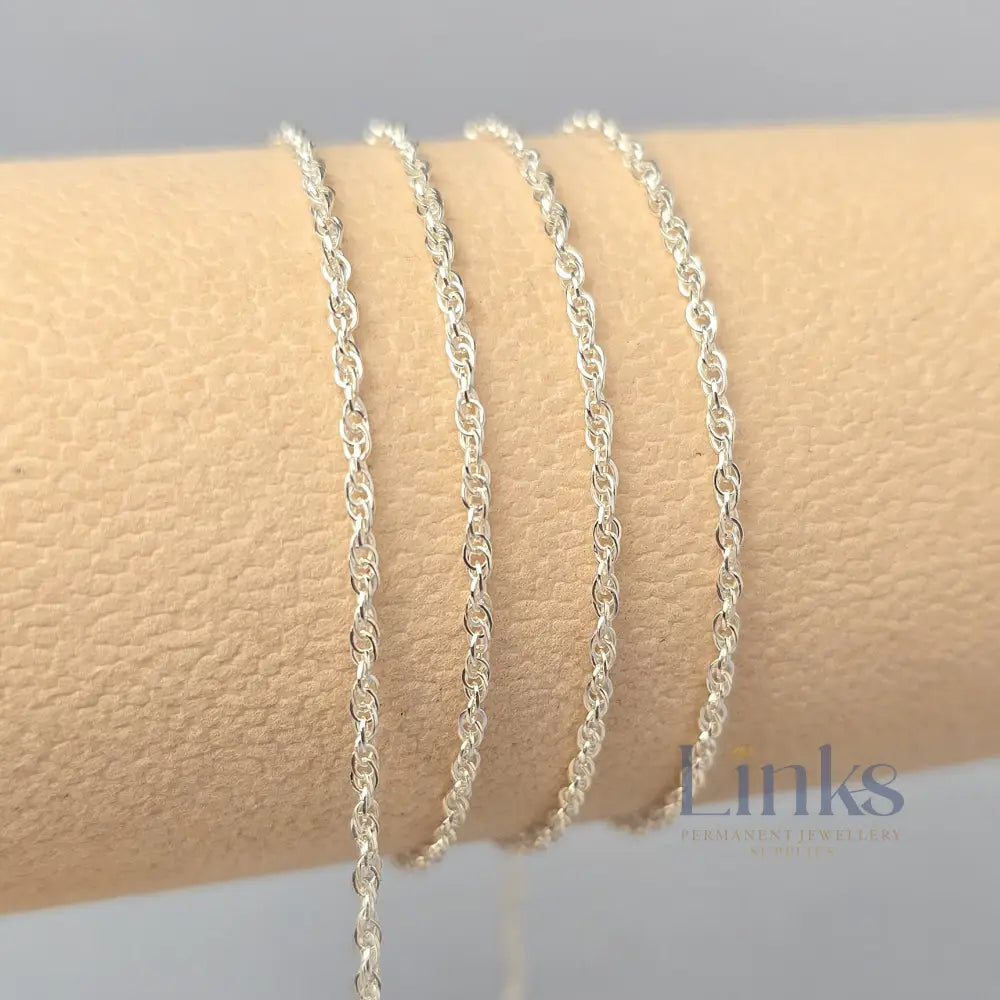 Rope Chain - 925 Sterling Silver & 14K Gold Filled 925 Sterling Silver / 1 Meter