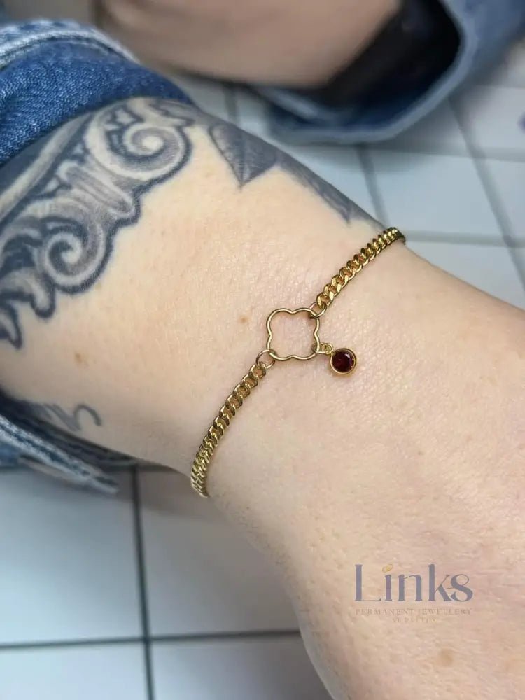 14K Gold Filled Clover Connector