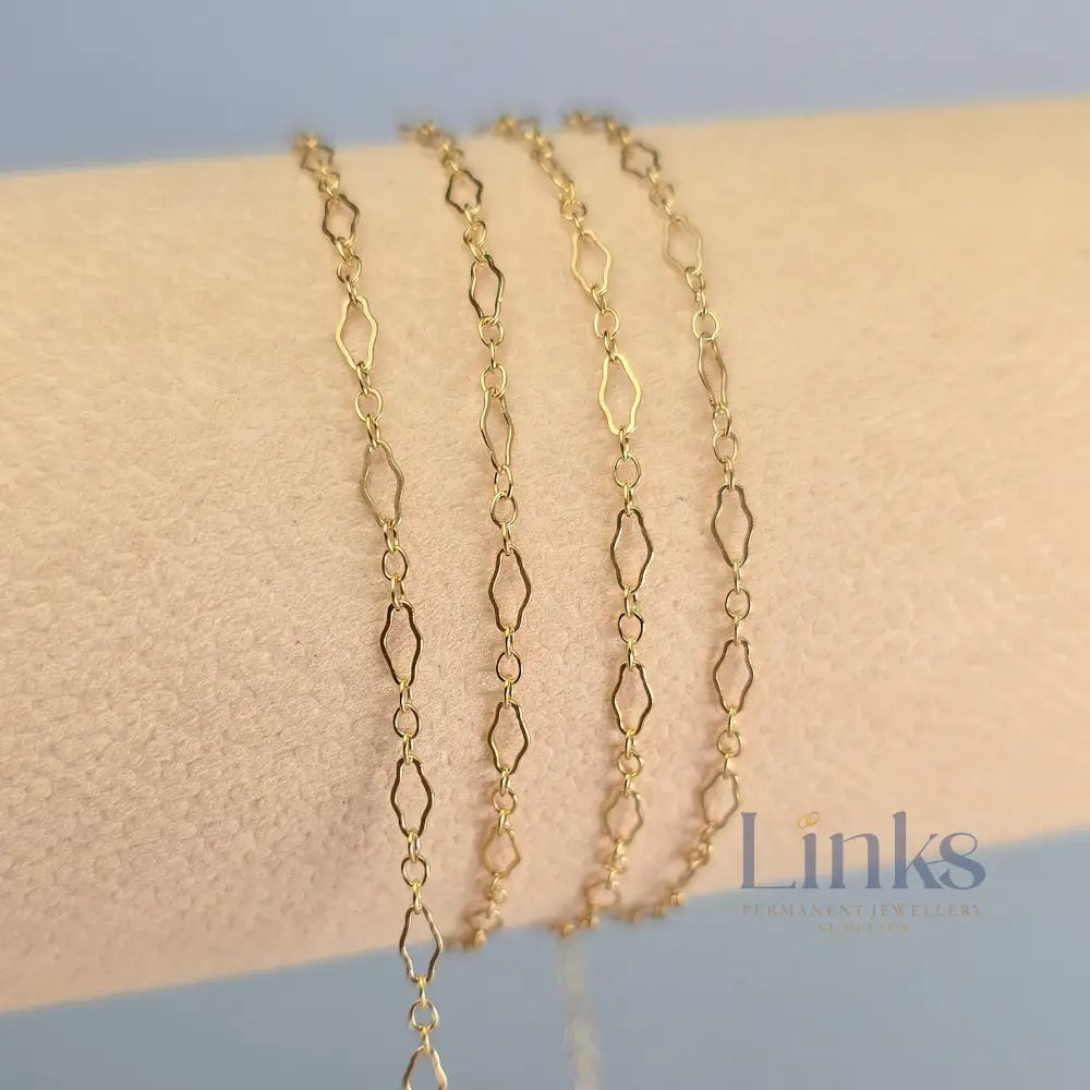 14k Gold Filled Clover Chain 1 meter