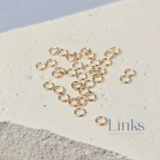 925 Sterling Silver & 14k Gold Filled Jump Rings 2.3mm (26 Ga) - 20 pack