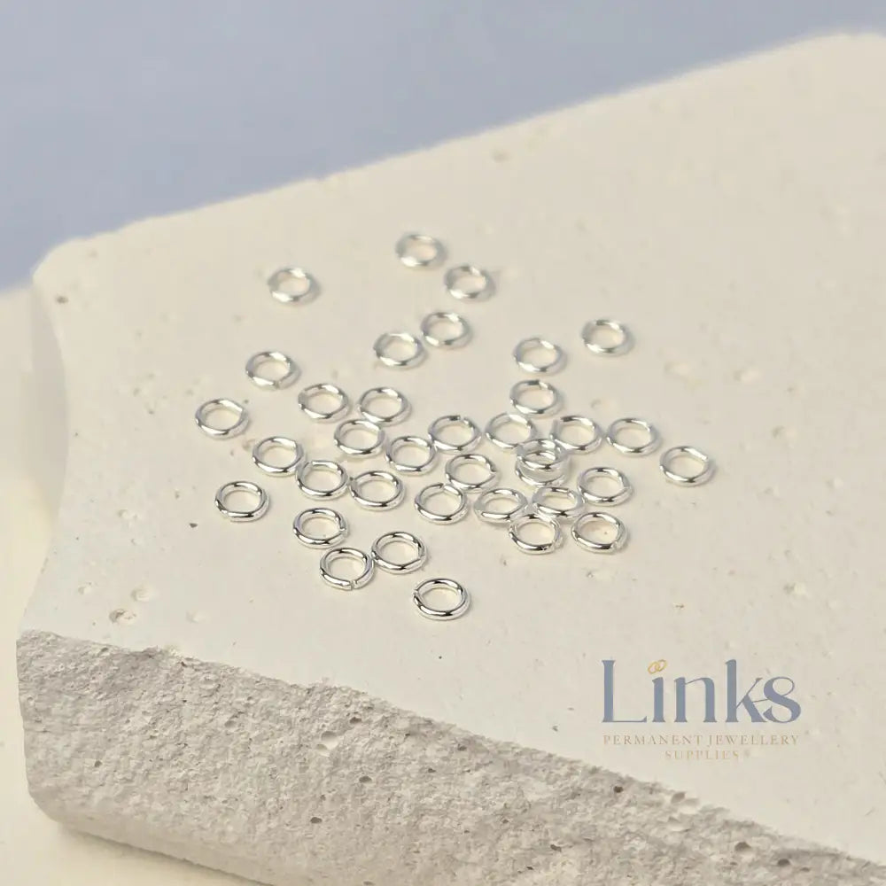 925 Sterling Silver & 14k Gold Filled Jump Rings 2.3mm (26 Ga) - 20 pack