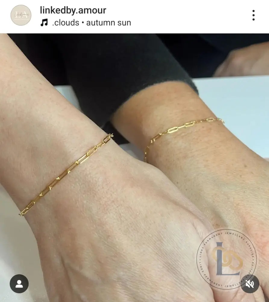 Gold Filled Chunky Paperclip Chain