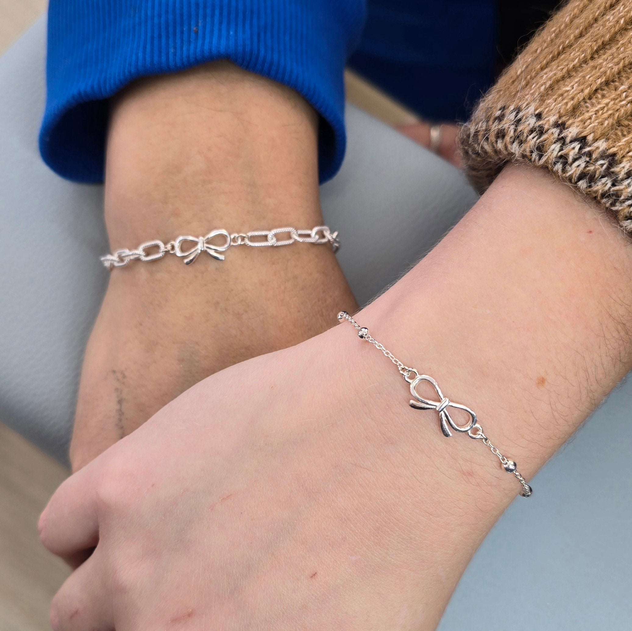 Sterling Silver Bow Connector
