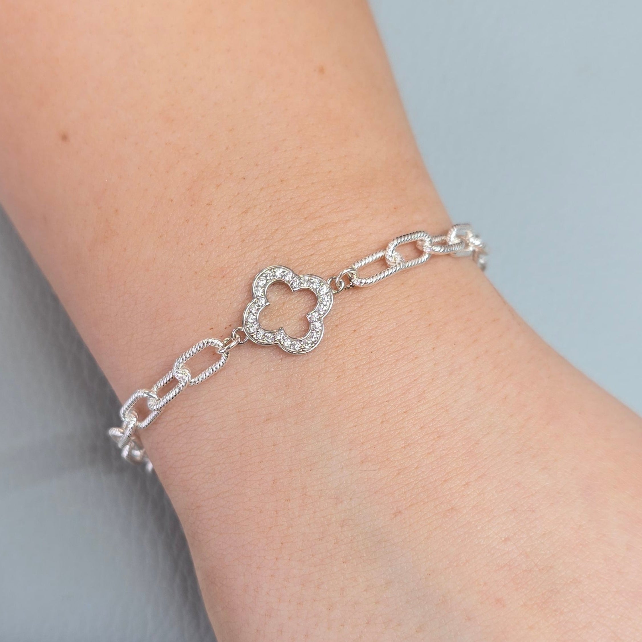 4.15mm Textured Paperclip Chain