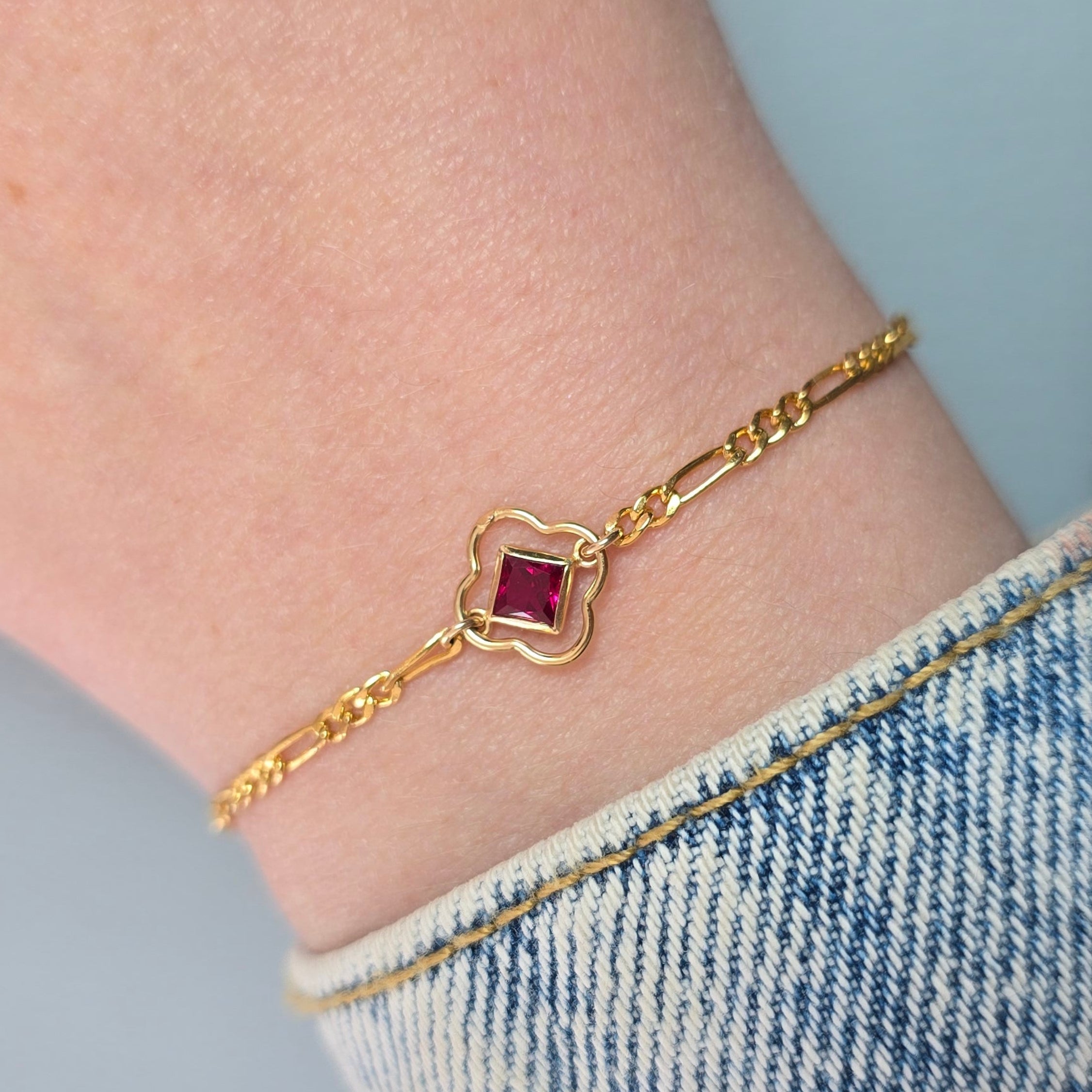 4mm Diamond Birthstone Connector