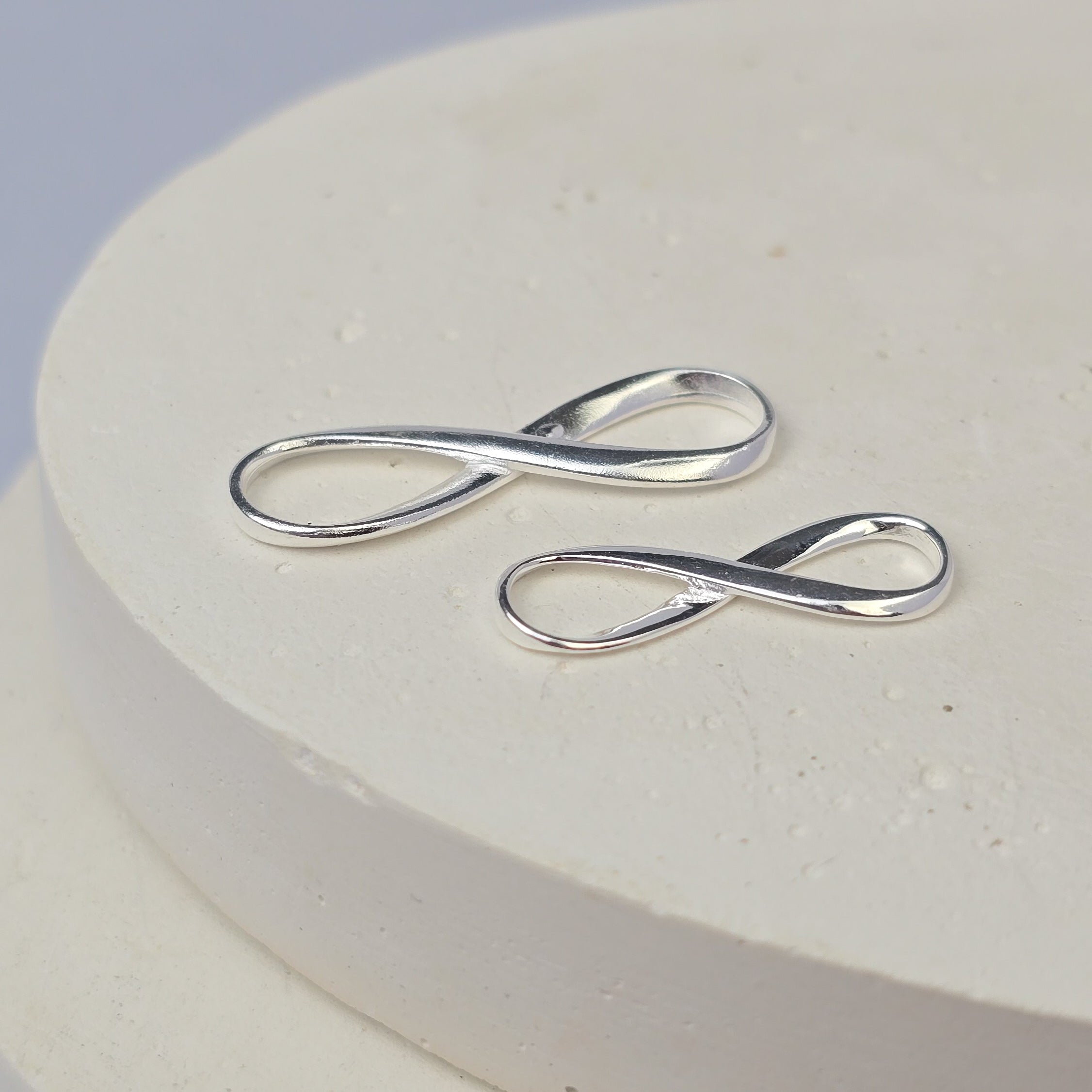 Sterling Silver Infinity Connector Connector Charms
