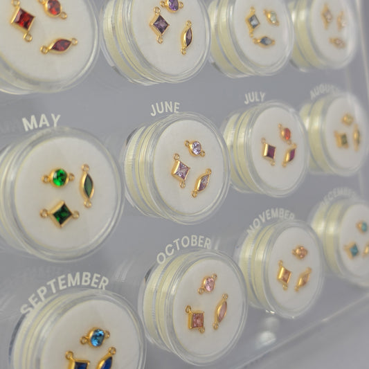 Acrylic Birthstone Charm Display Stand