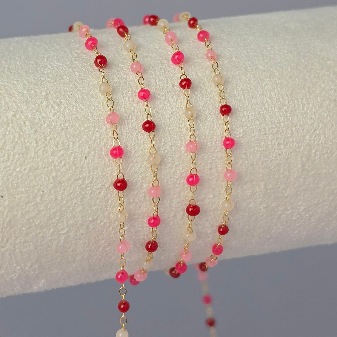 1.5mm Raspberry Sorbet Flat Cable Chain