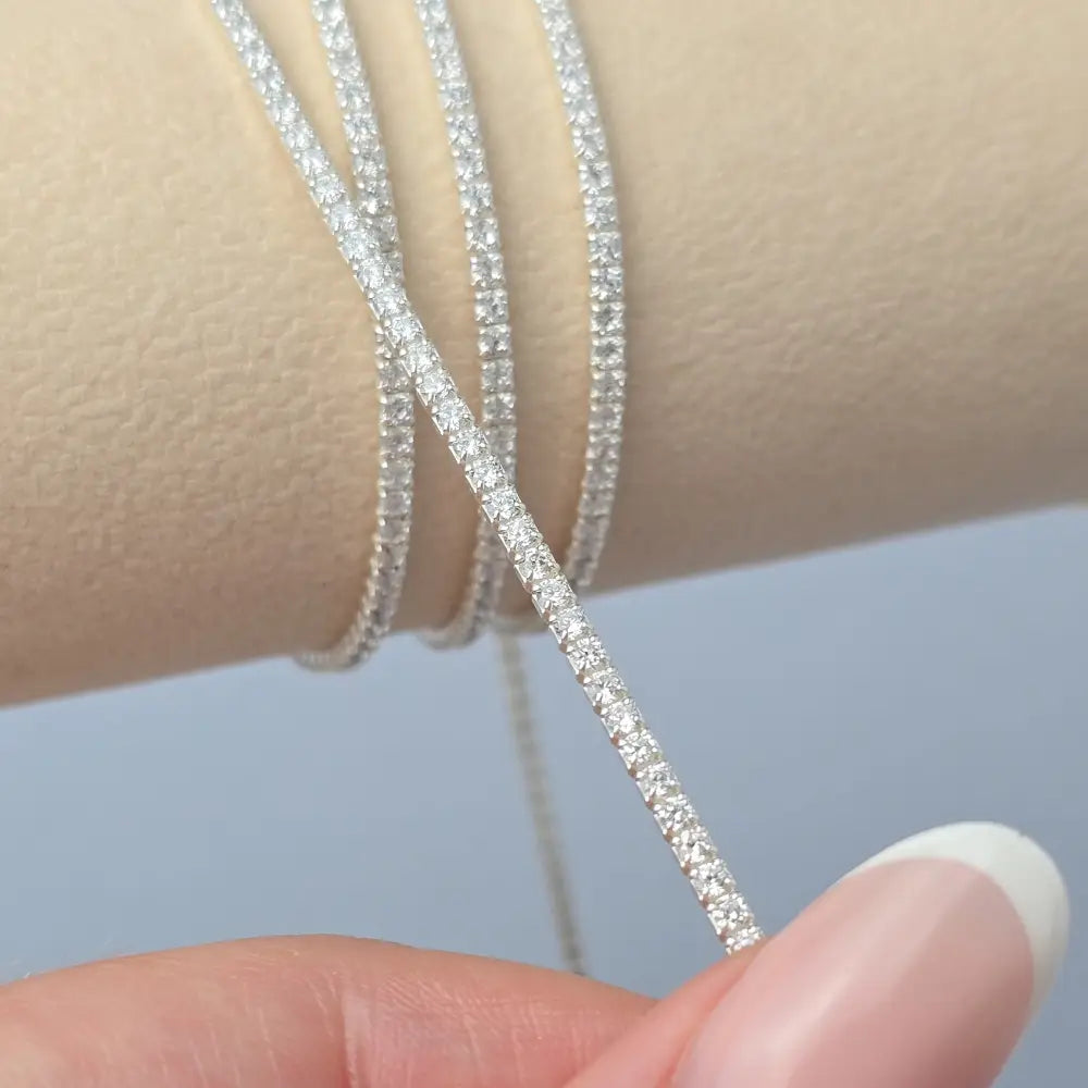 2mm Tennis Chain - 925 Sterling Silver 1 Meter