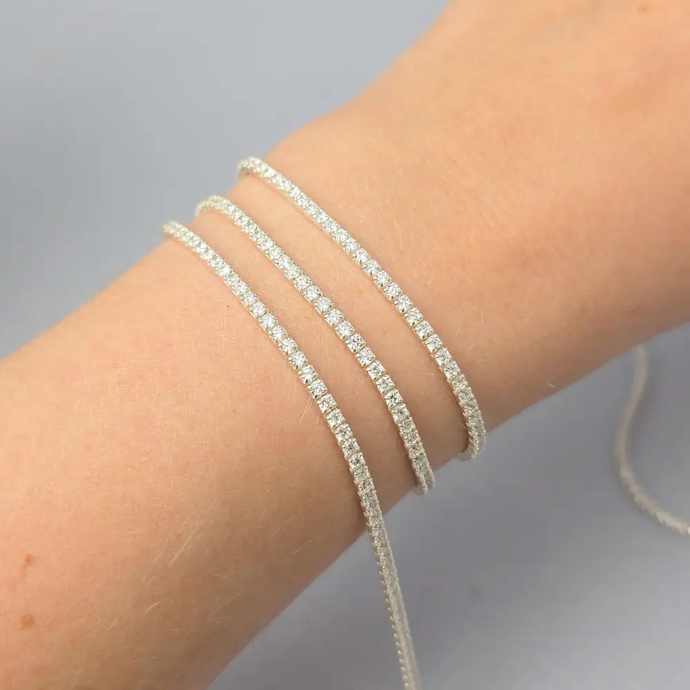 2mm Tennis Chain - 925 Sterling Silver 1 Meter