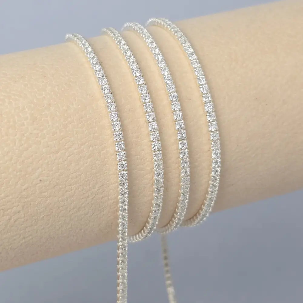 2mm Tennis Chain - 925 Sterling Silver 1 Meter