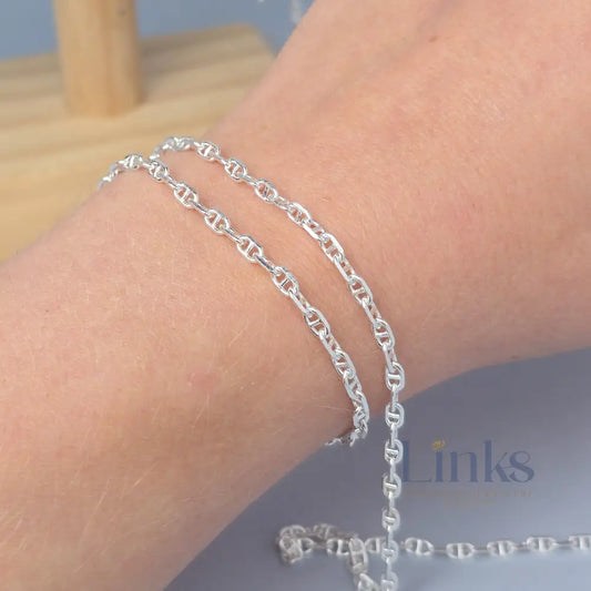 3mm Diamond Cut Mariner Chain