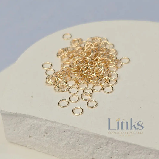 925 Sterling Silver & 14k Gold Filled Jump Rings 3mm (26Ga/Extra Light) - 20 pack 14k Gold Filled