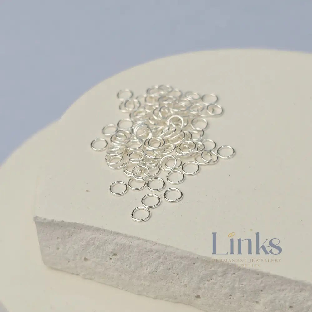 925 Sterling Silver & 14k Gold Filled Jump Rings 3mm (26Ga/Extra Light) - 20 pack 925 Sterling Silver