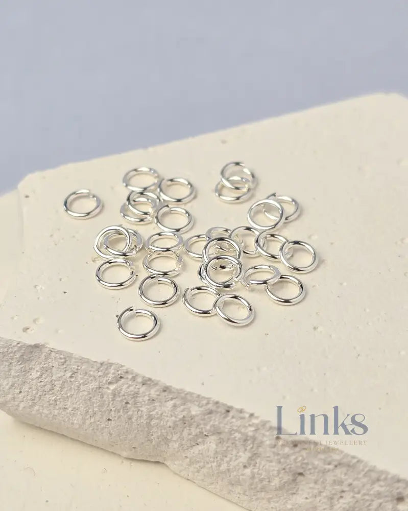 925 Sterling Silver & 14k Gold Filled Jump Rings 4mm (22Ga) - 20 pack 925 Sterling Silver