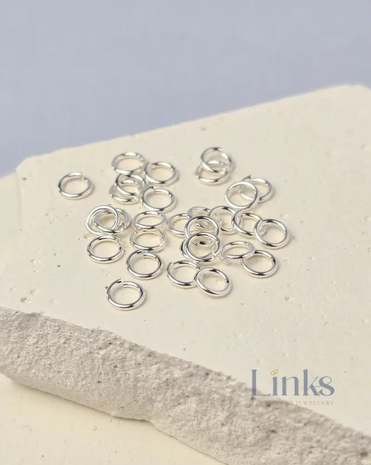 925 Sterling Silver & 14k Gold Filled Jump Rings 4mm (22Ga) - 20 pack 925 Sterling Silver