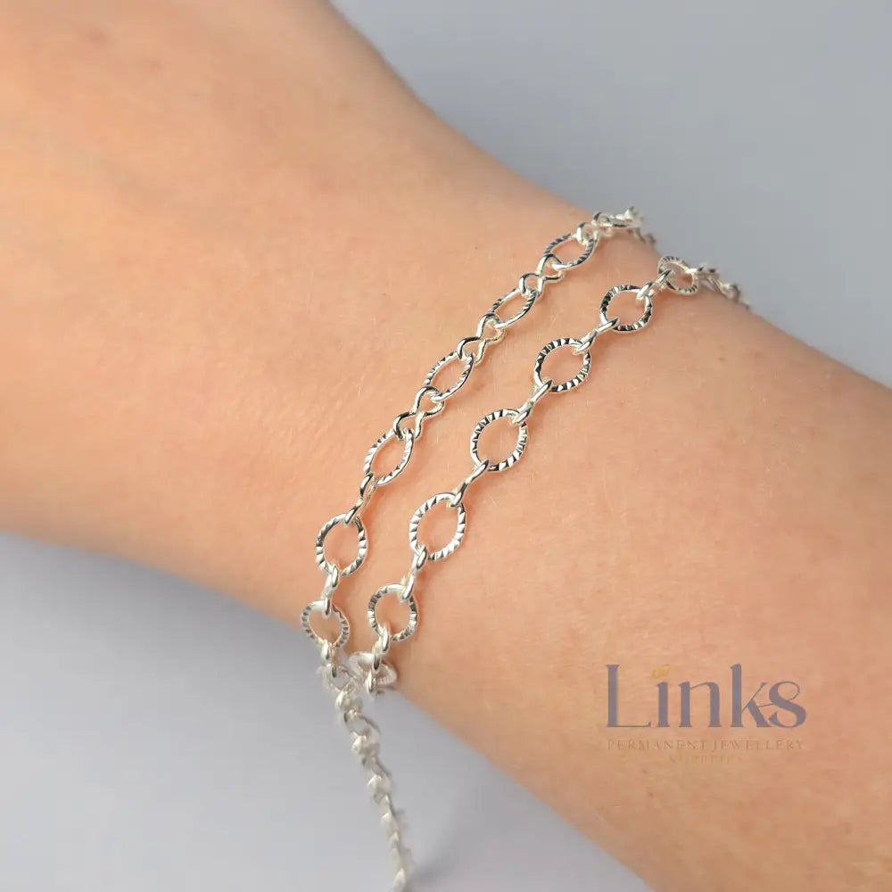 5.5mm Chunky Infinity Chain - 925 Sterling Silver 1 Meter