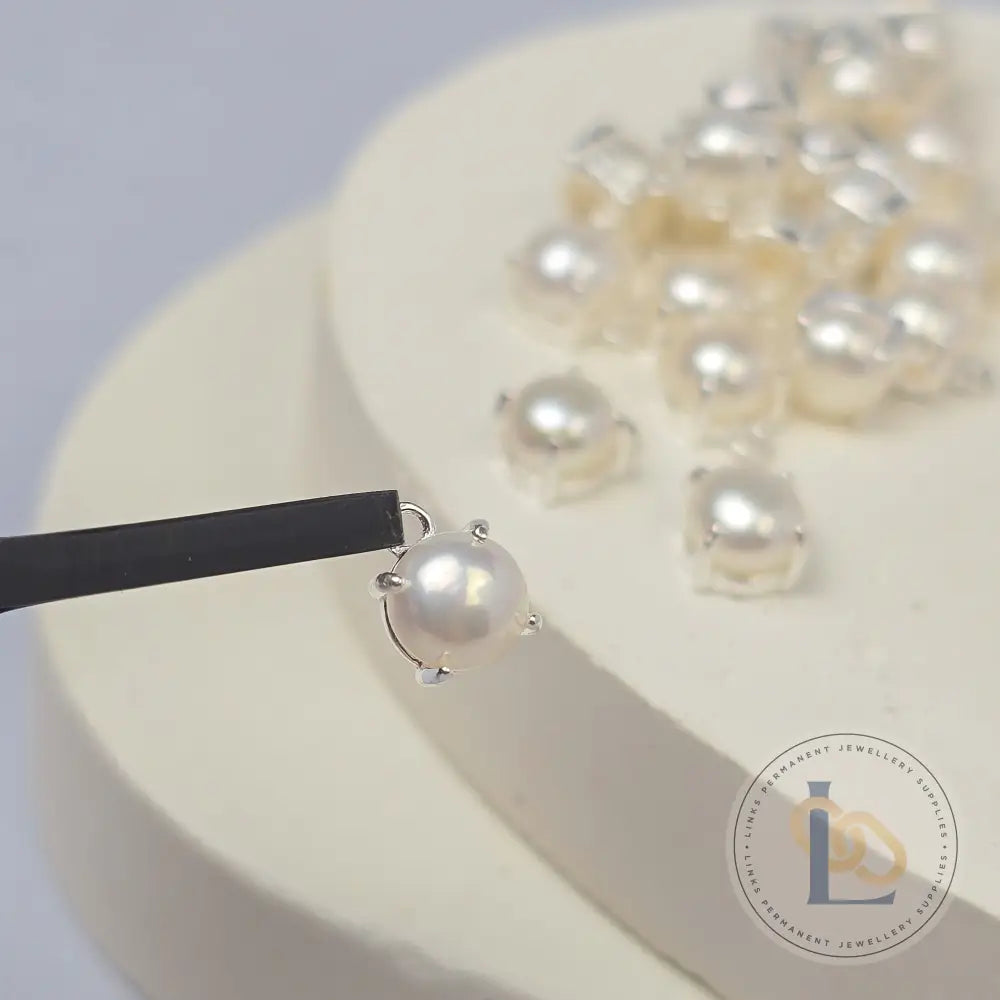 5mm Round Freshwater Pearl Pendant Charm Charms