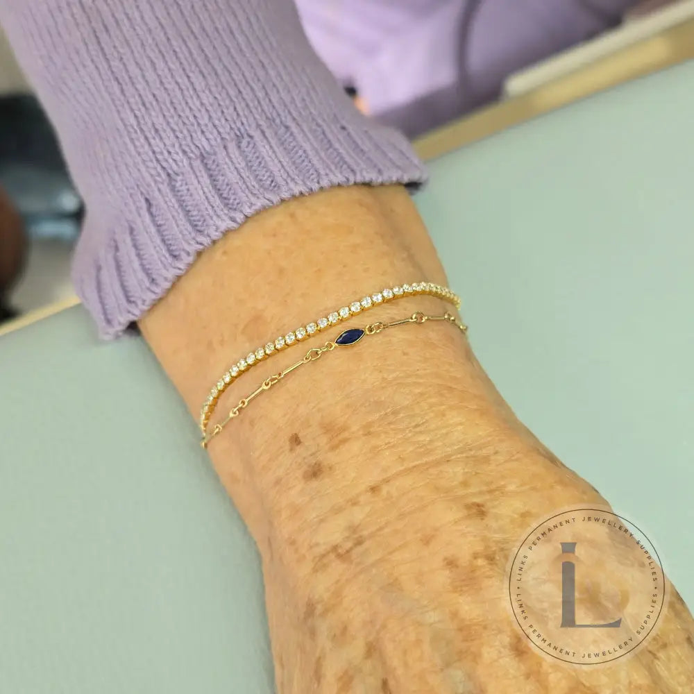 6mm Marquise Birthstone Connector