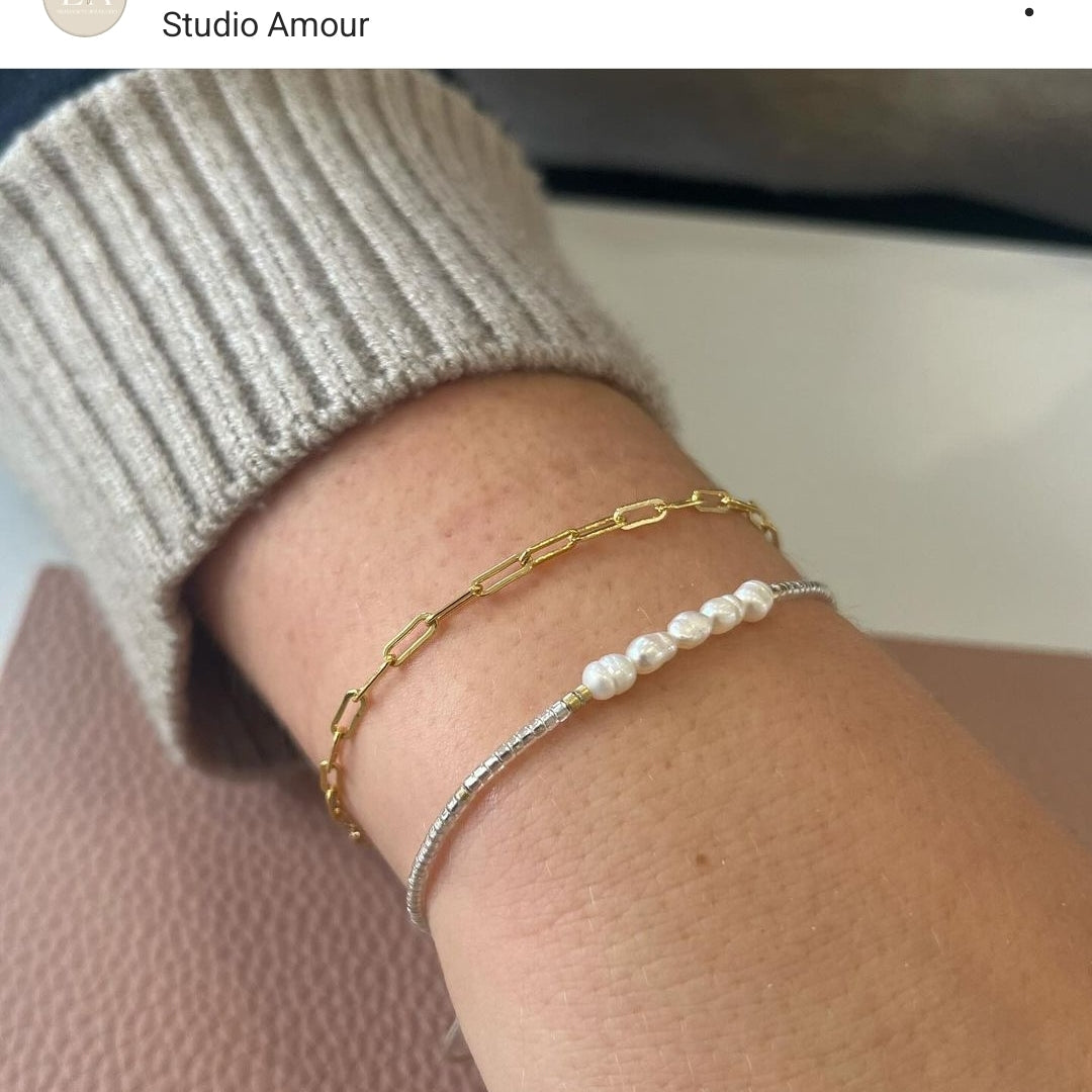 Gold Filled Chunky Paperclip Chain
