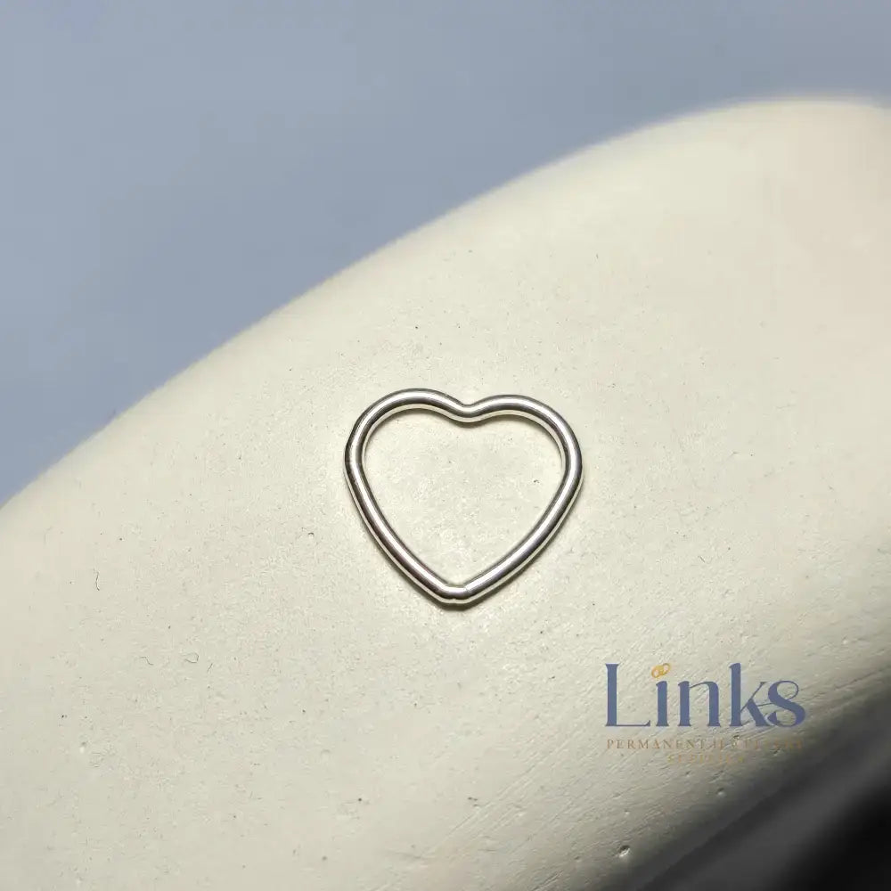 Sterling Silver Heart Connector