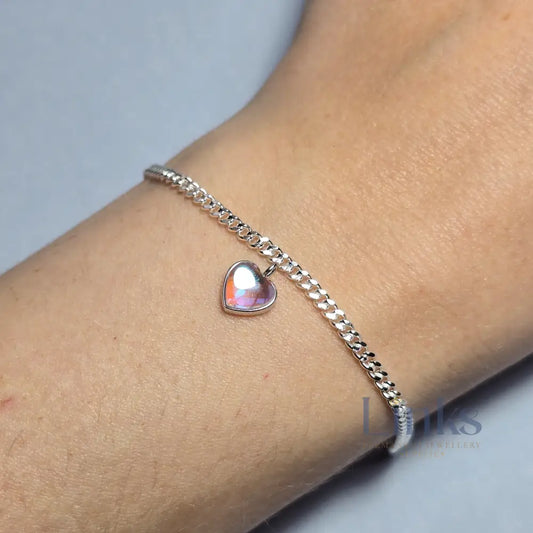 Heart Moonstone Pendant Charm