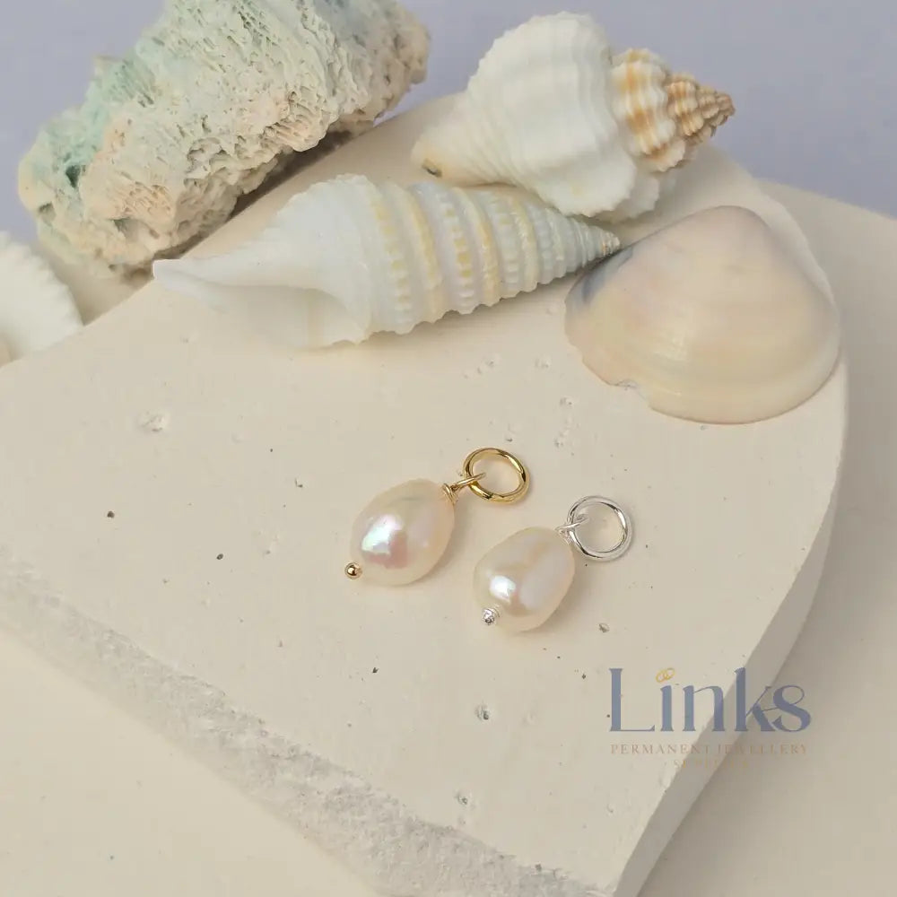 Large Baroque Freshwater Pearl Charm