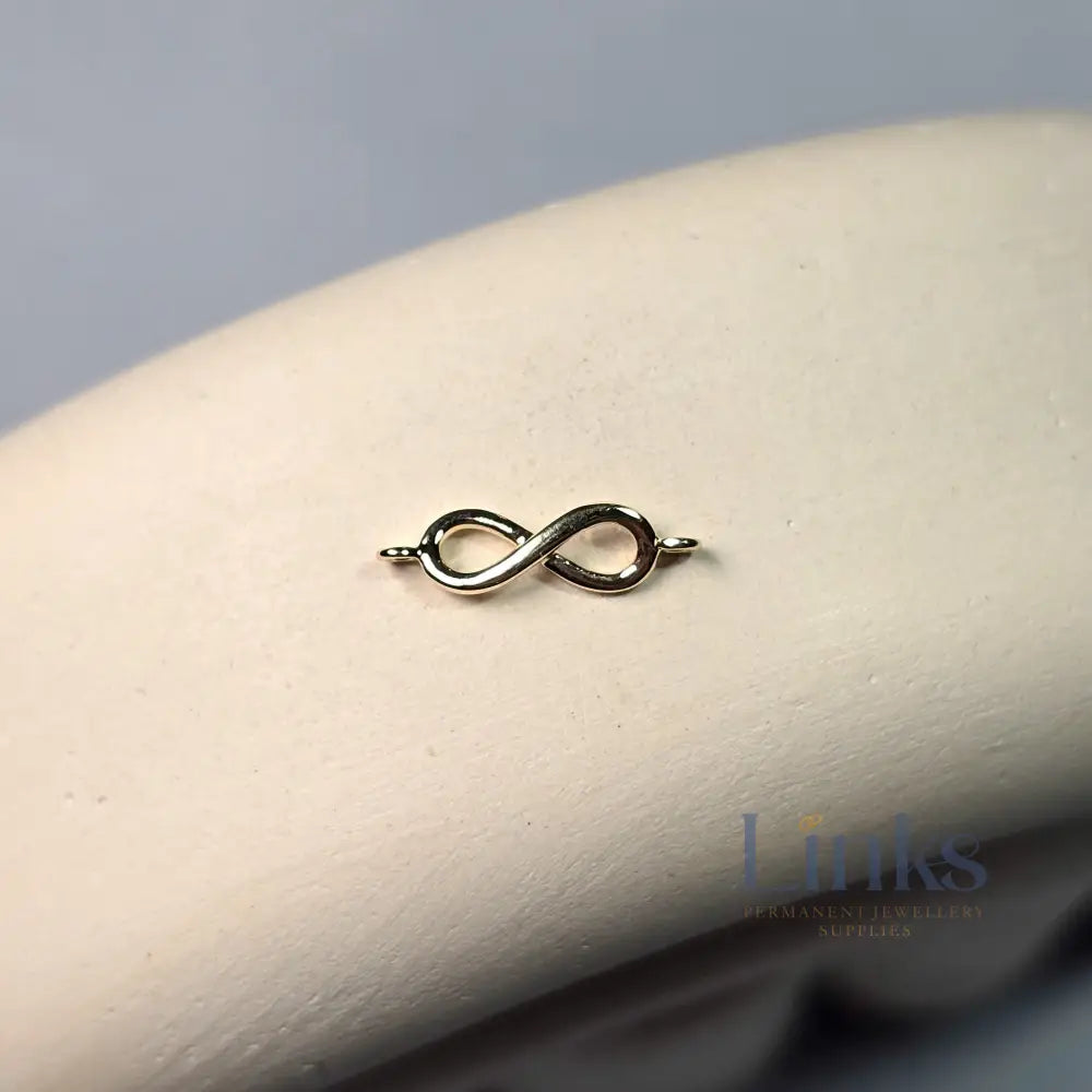Luxury 9K Solid Gold Infinity Connector Charm