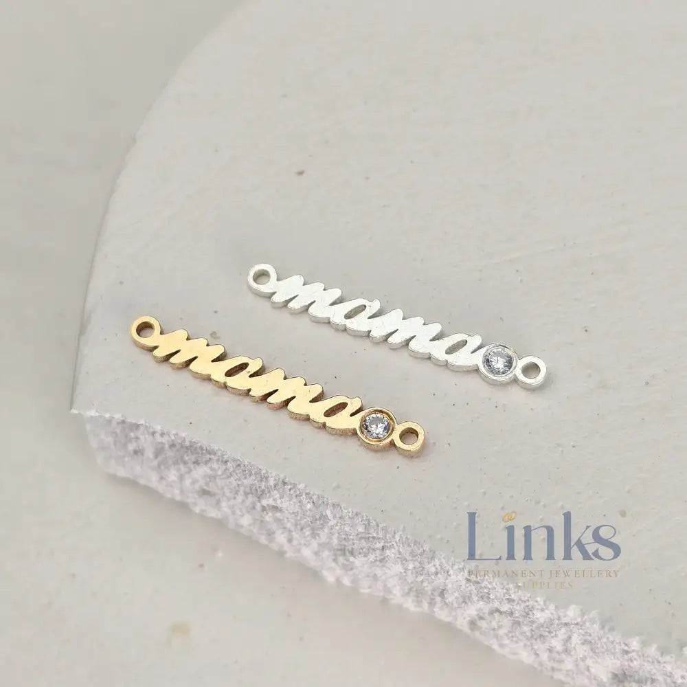 Mama Crystal Connector -14k Gold Filled / 925 Sterling Silver
