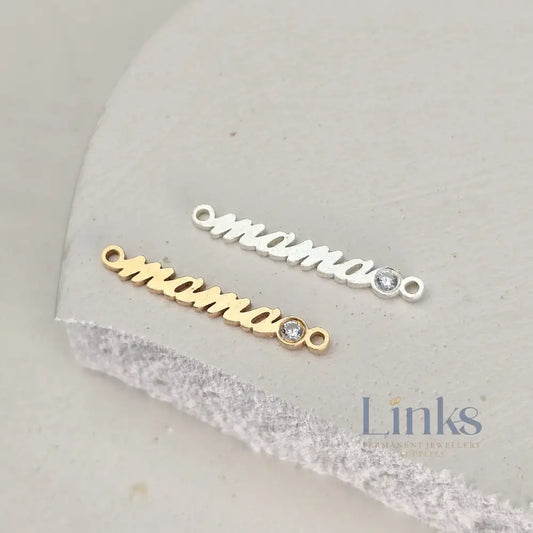 Mama Crystal Connector -14k Gold Filled / 925 Sterling Silver