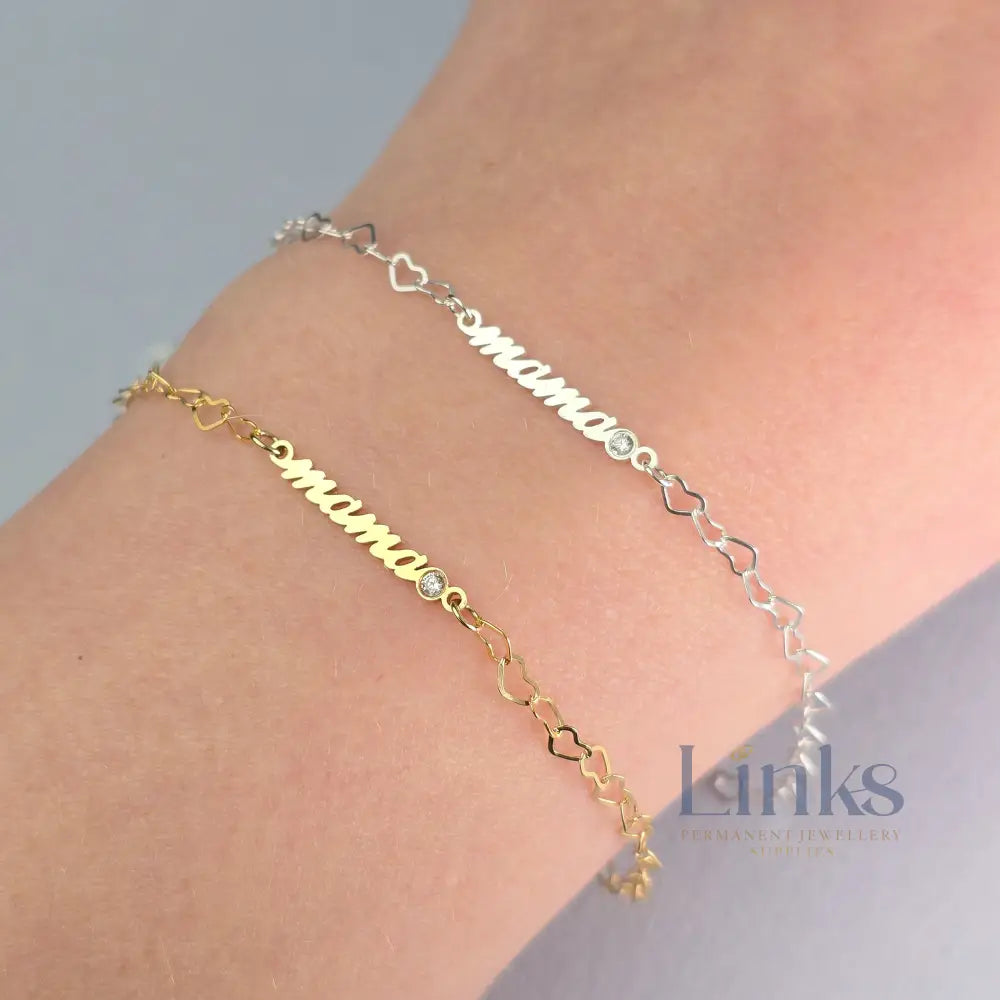 Mama Crystal Connector -14k Gold Filled / 925 Sterling Silver