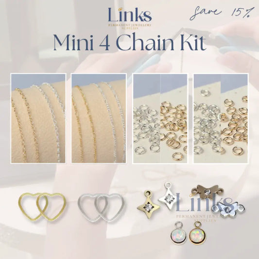 Mini 4 Chain Permanent Jewellery Starter Kit