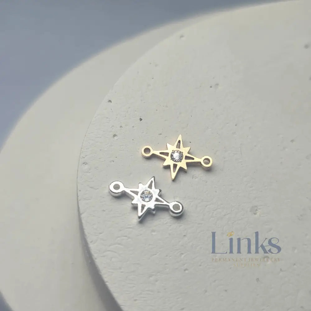Mini Cubic Zirconia North Star Connector