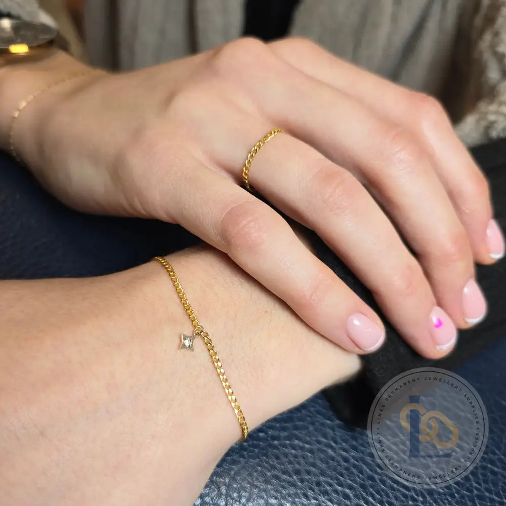 Mini Cubic Zirconia Star Charm - Links Permanent Jewellery Supplies