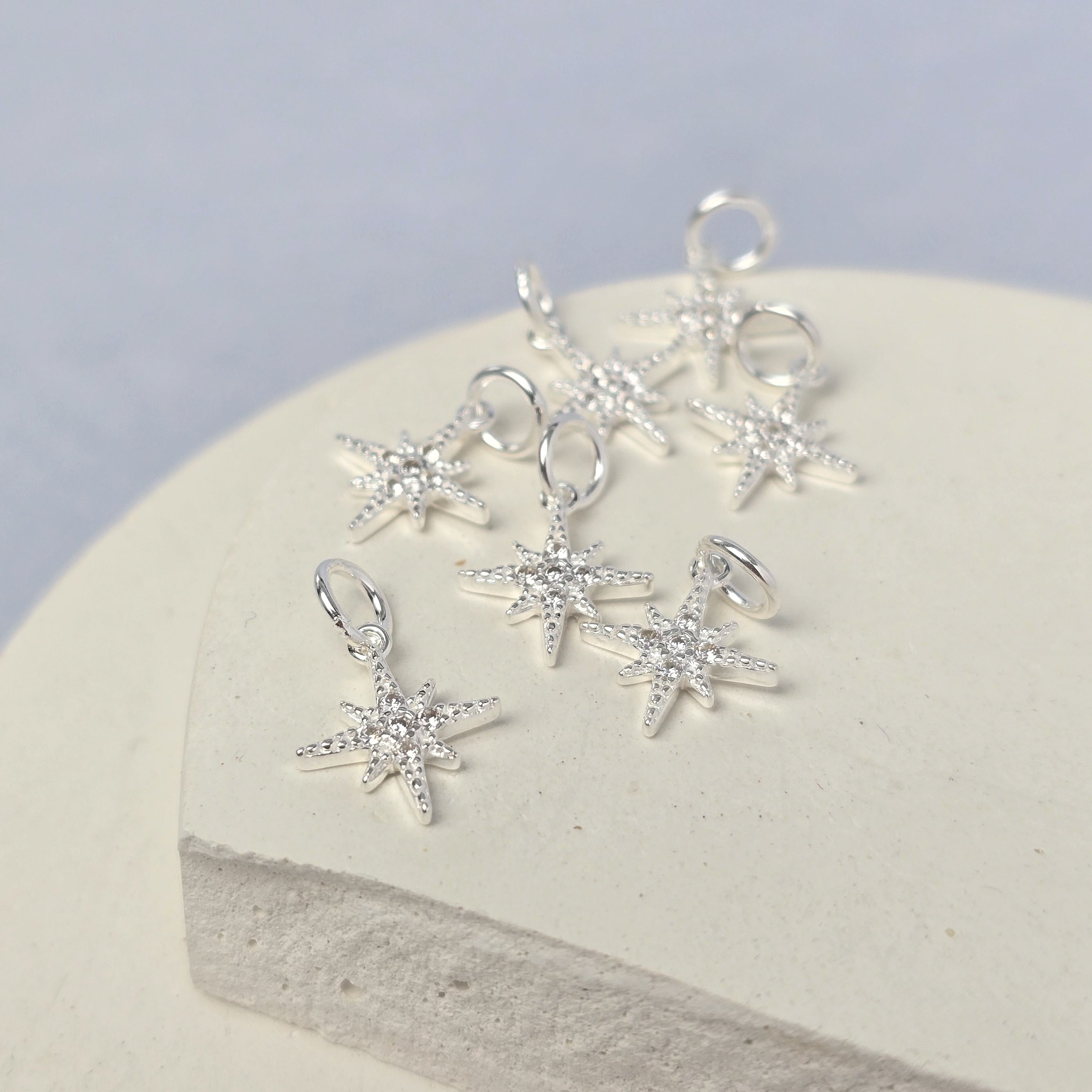 Sterling Silver Celestial Star Charm