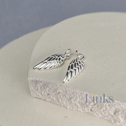 Sterling Silver Angel Wing Charm