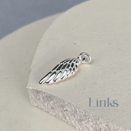 Sterling Silver Angel Wing Charm