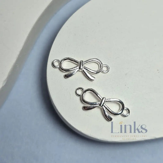 Sterling Silver Bow Connector