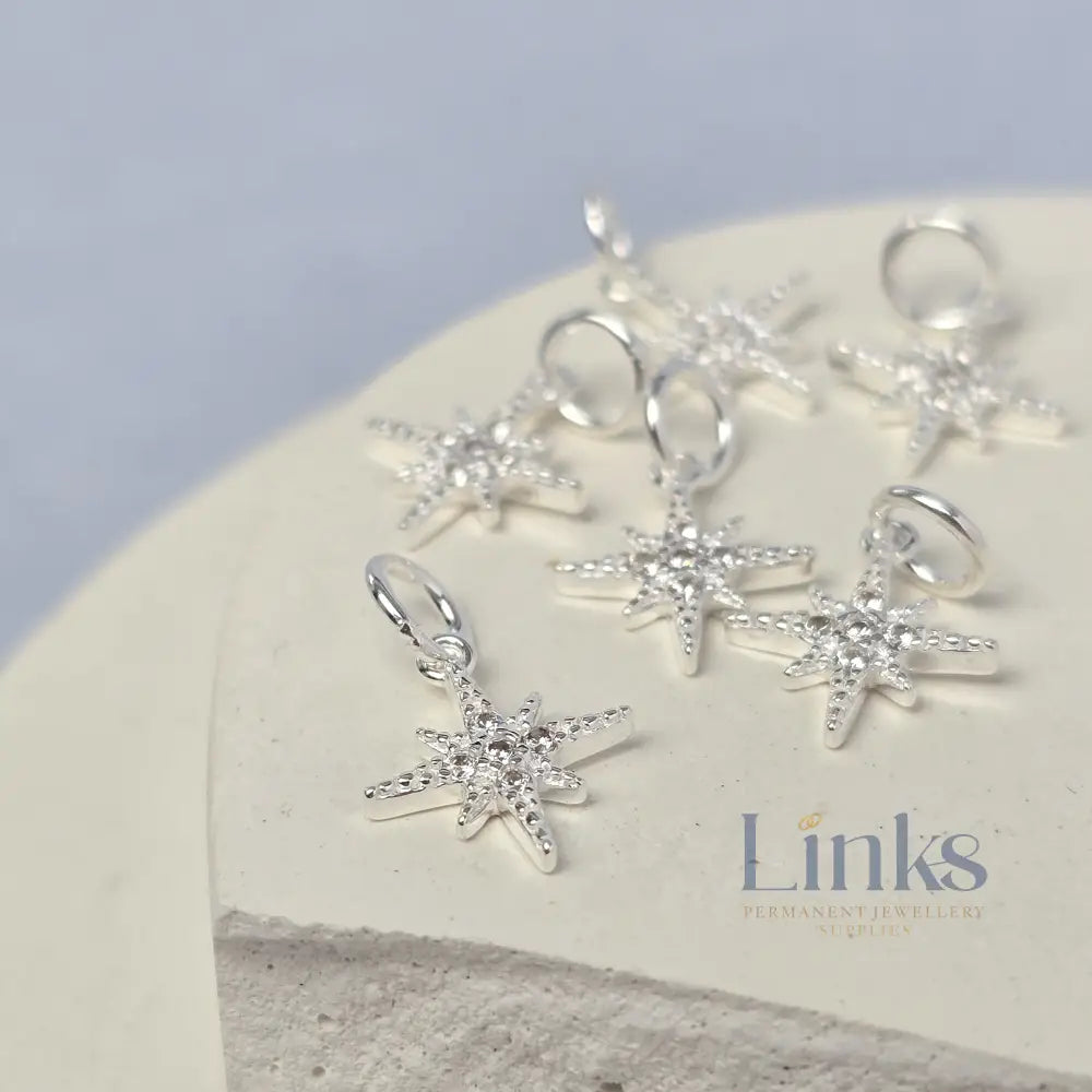 Sterling Silver Celestial Star Charm