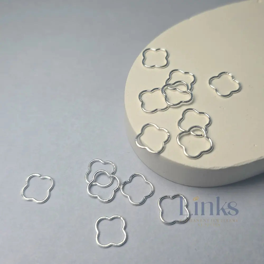 Sterling Silver Clover Connector