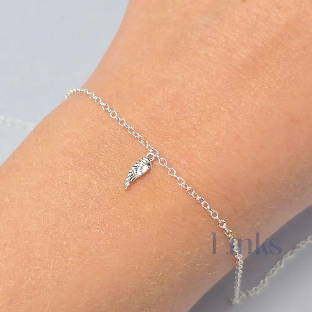 Sterling Silver Dainty Angel Wing