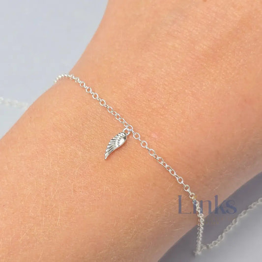 Sterling Silver Dainty Angel Wing